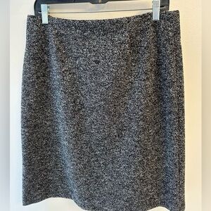 Gray black and white tweed Women's pencil Skirt Clio woman's size 14